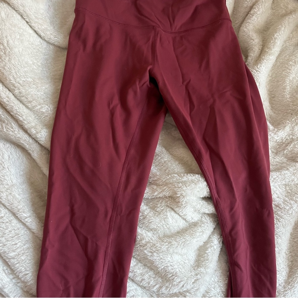 Stylish Burgundy Leggings